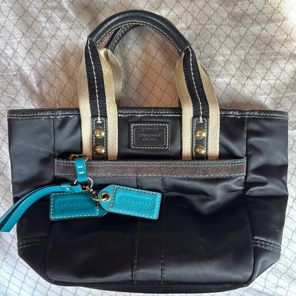 Coach Black and Tan Women's Bag